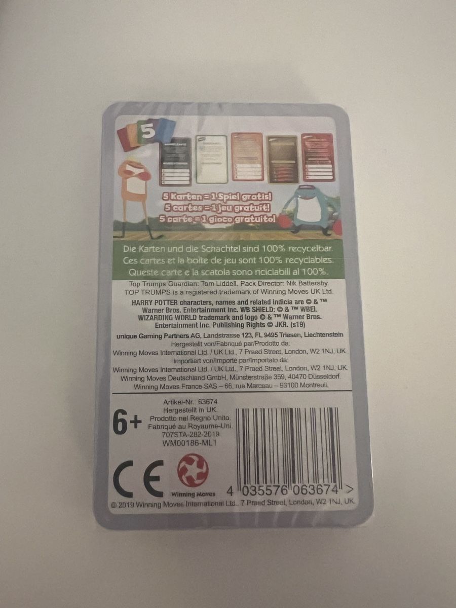 Giochi: Top Trumps - Harry Potter  – Nuovo e nell'imballaggio originale da Herrliberg venduto da jaagee 2
