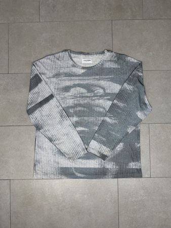 Collusion printed Grey Mesh Top