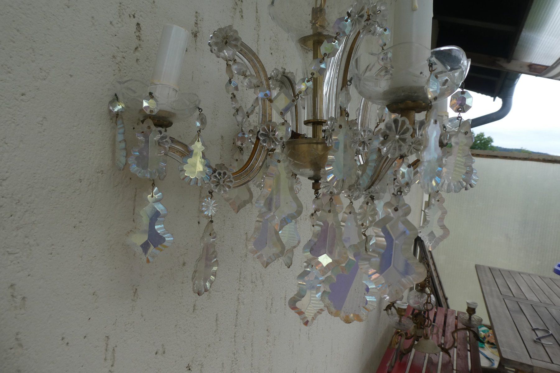 Lustres & lampes de plafonds: Jolis lustre a pampilles – D'occasion à Fontaines NE par monloisir 6