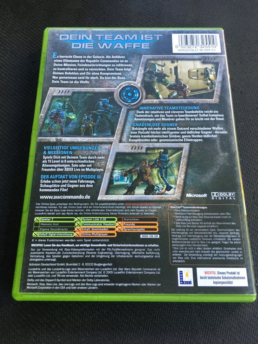 Microsoft Giochi: Star Wars Republic Commando - Xbox Game – Usato da St.Gallen venduto da Punktchen01 1