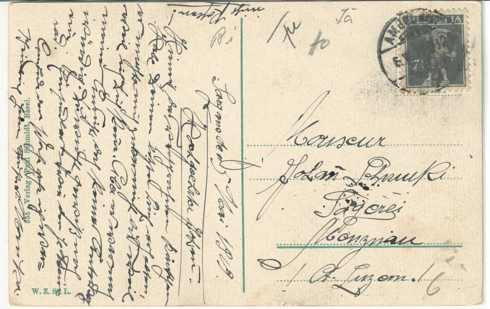 Cartes postales: Sargans - Generalansicht - Litho – D'occasion à Ettingen par Kartenplanet 1