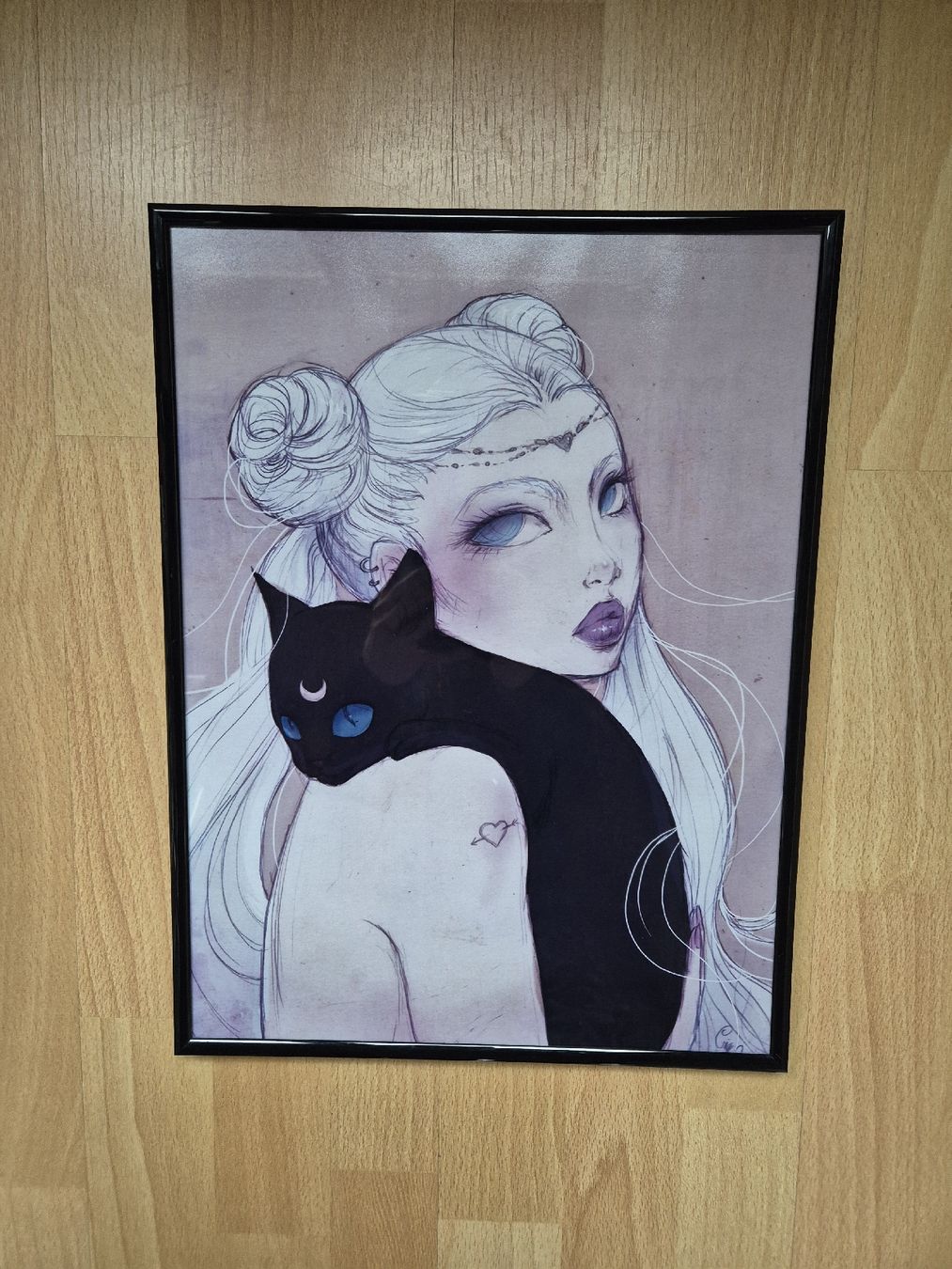 Foto & Immagini: Bild Mädchen mit Katze – Nuovo (secondo la descrizione) da Hettenschwil venduto da Nixies