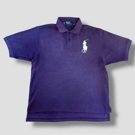 Ralph Lauren big pony purple polo retro vintage 90s XXL