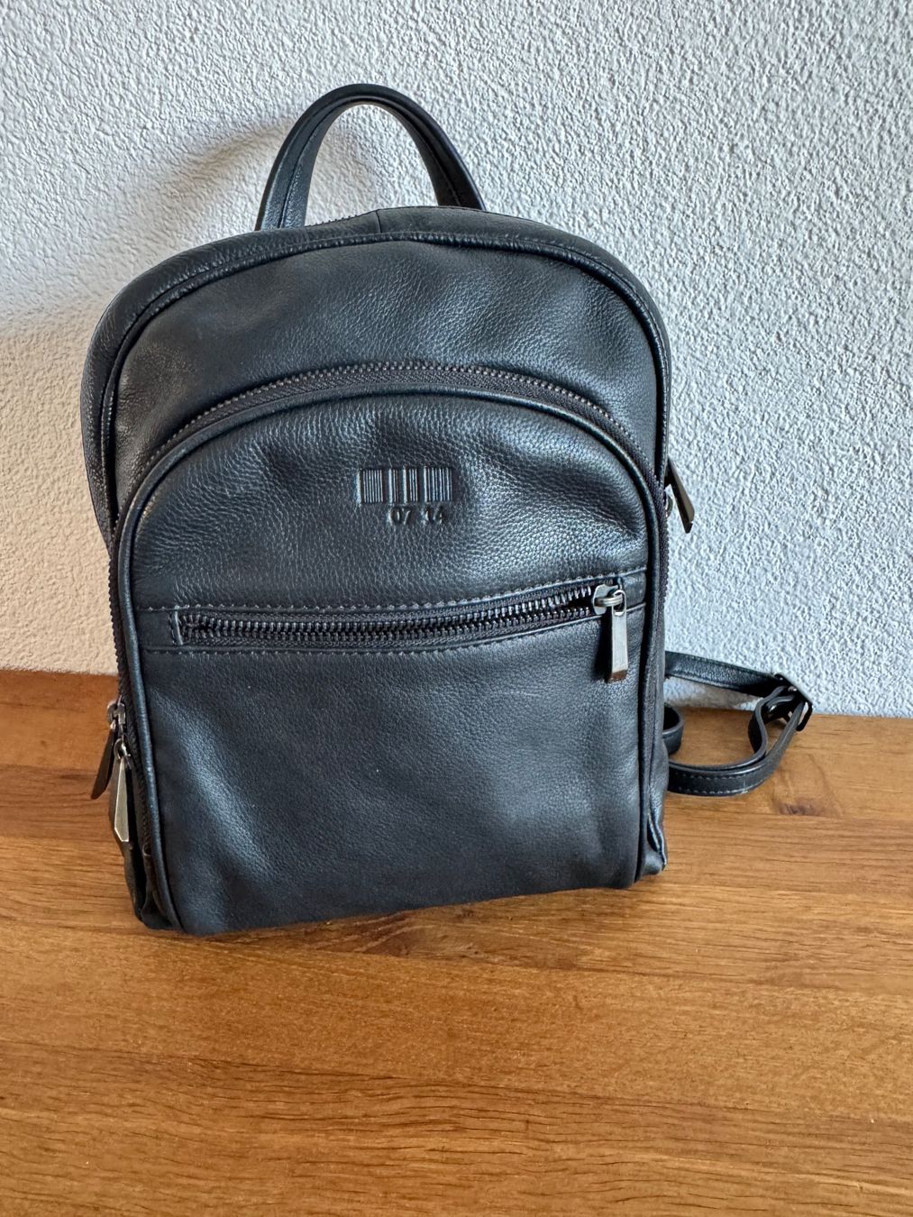 07 14 Zaini: Orig." 07 14 "Echt Leder Rucksack – Usato da Frauenfeld venduto da dilili