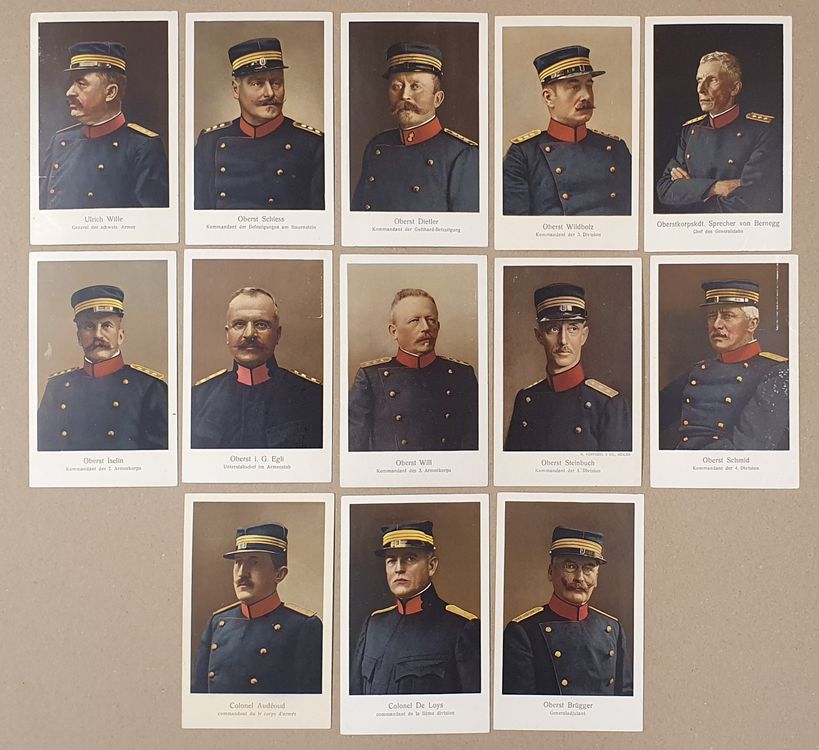 Schweizer Armee - Porträts, 13 Stück (Gebraucht) in Kreuzlingen für CHF ...