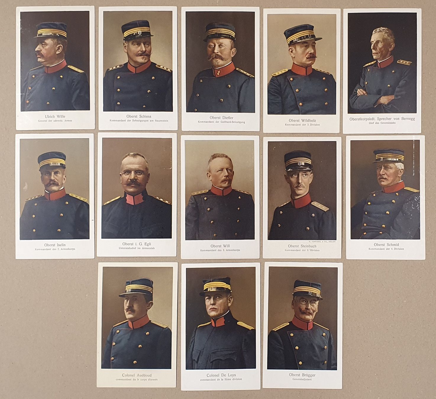 Cartoline postali: Schweizer Armee - Porträts, 13 Stück – Usato da Kreuzlingen venduto da Rschweiz1