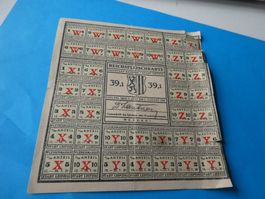 Freistaat Sachsen, Stadt Leipzig - Reichsfleischkarte 1920