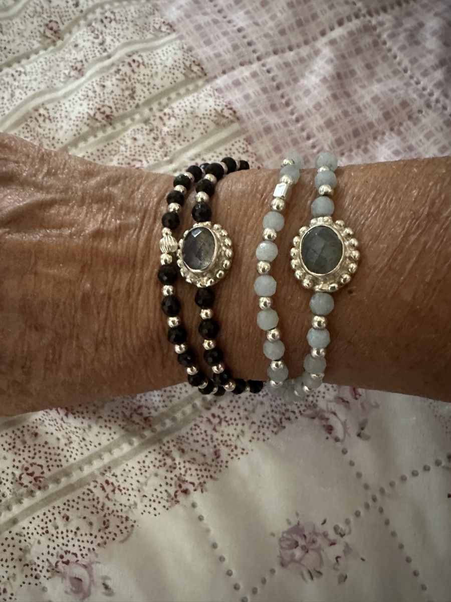Armbänder & -reifen: Doppelarmband Aquamarin – Neu und originalverpackt aus Niederglatt ZH von Silberschmuck-design 1