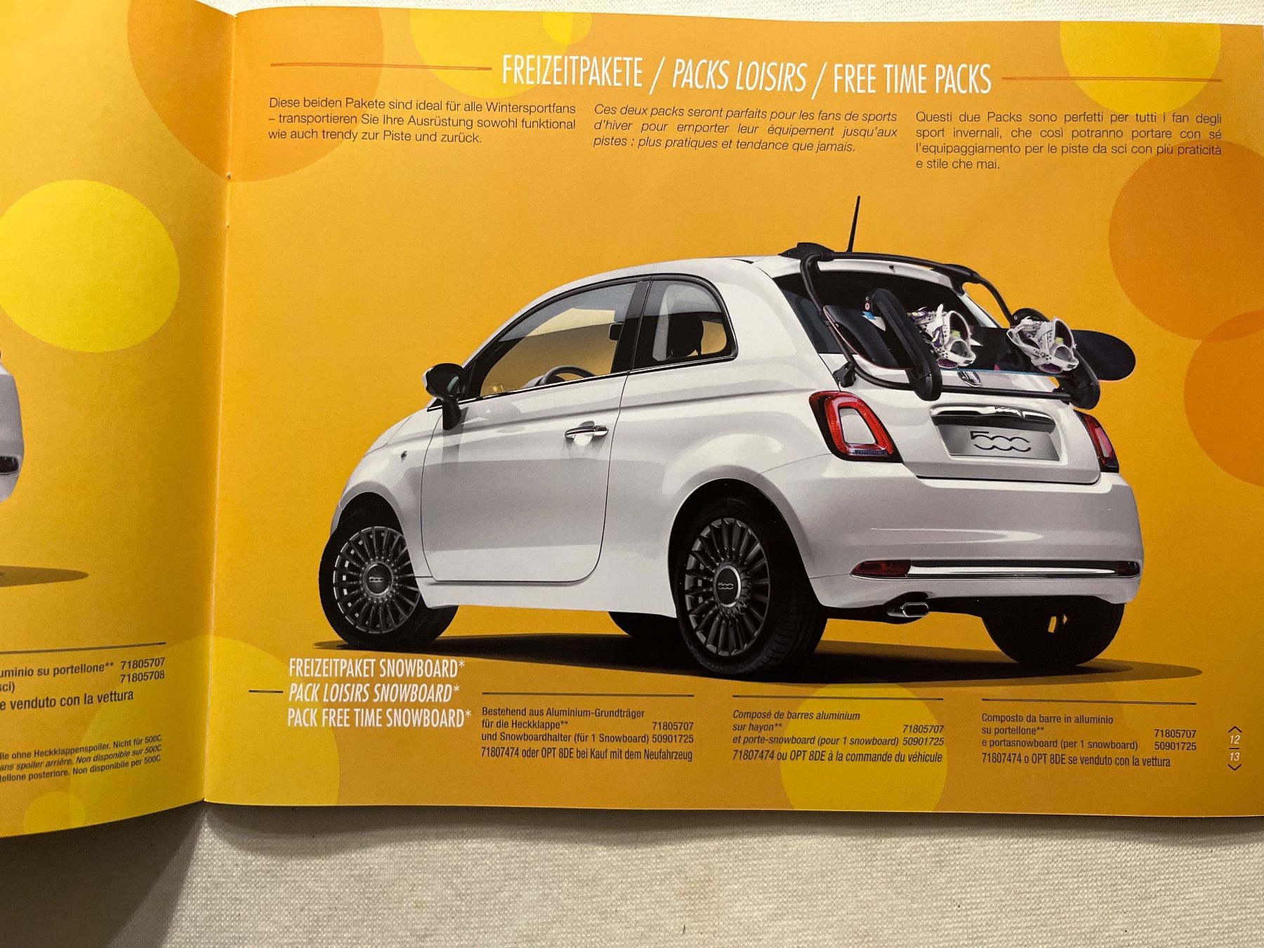 Documenti: Fiat 500 original Zubehör Prospekt – Nuovo (secondo la descrizione) da Goldach venduto da SSRConzept 2