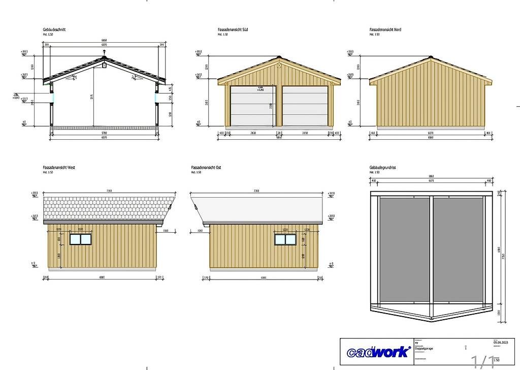 Gartenhäuser & Gewächshäuser: Doppelgarage Elementbau 6×6m – Gebraucht aus Ebnat-Kappel von Lev_yg6g 4
