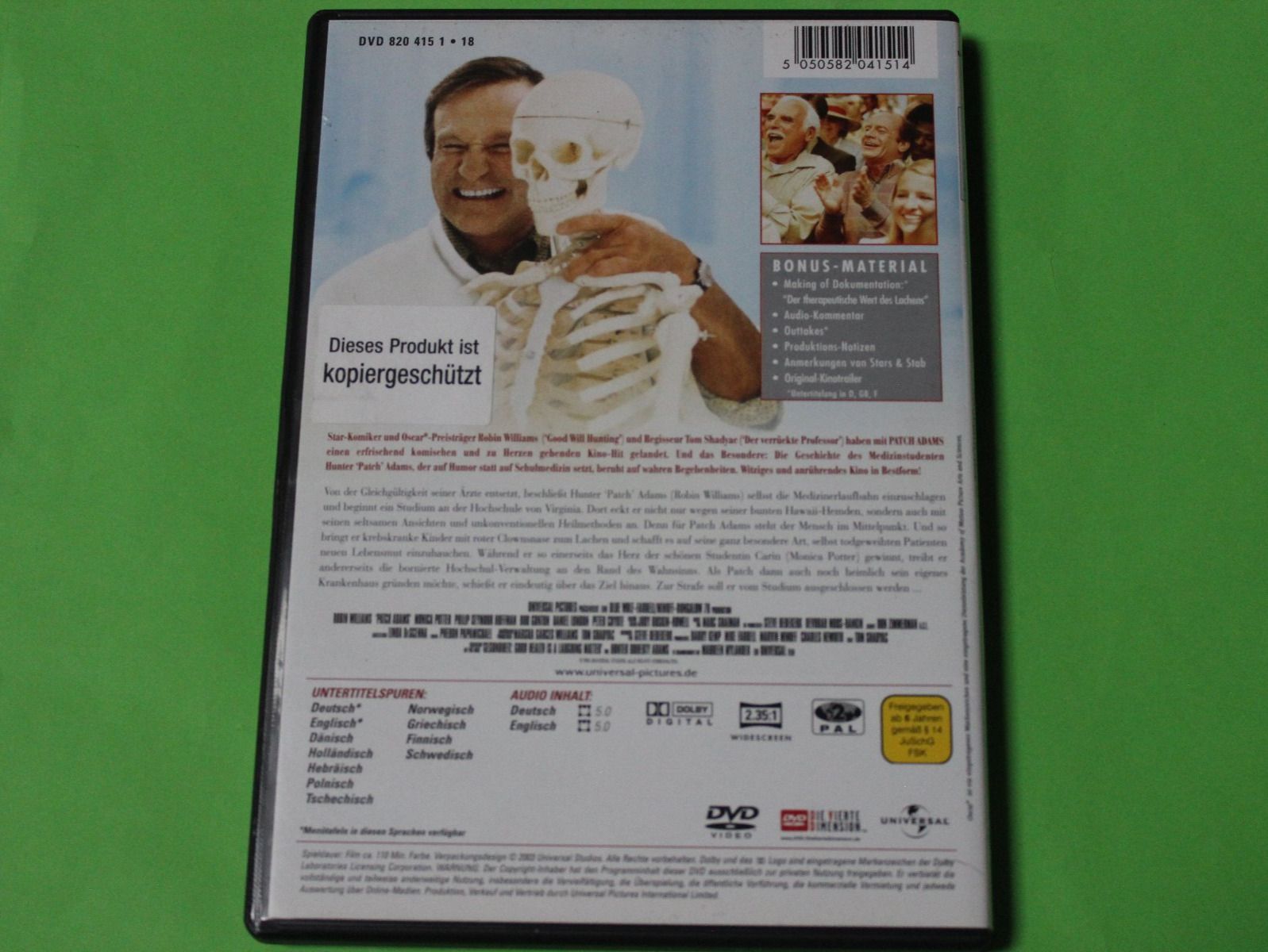 Alle DVDs: PATCH ADAMS 1998 DVD (Robin Williams) – Gebraucht aus Tübach von  2