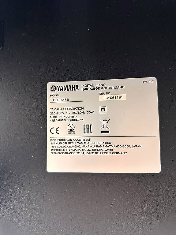 Yamaha Musikinstrumente: Yamaha Clavinova CLP-645B E-Piano – Gebraucht aus Obernau von Arche_Noah_Brocki 8