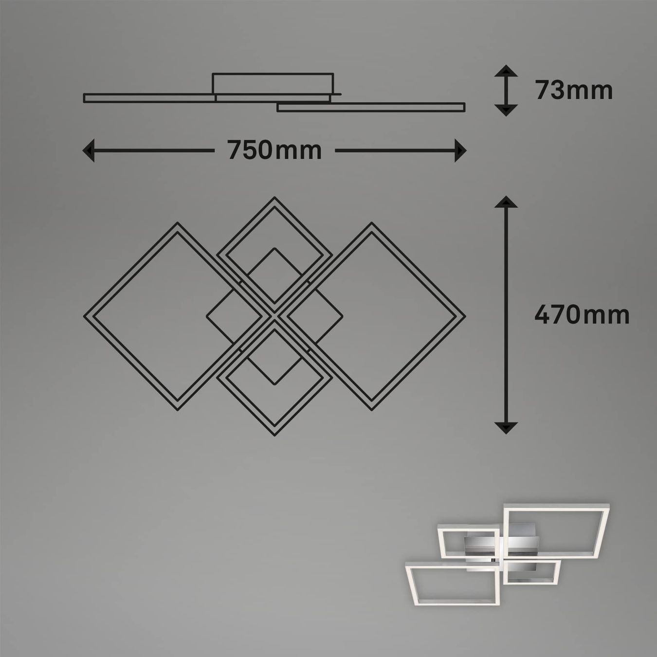 Lustres & lampes de plafonds: LED Deckenleuchte Deckenlampe Deckenstrahler 44W dimmbar – Neuf avec emballage d'origine à Zürich par NovaDen 7