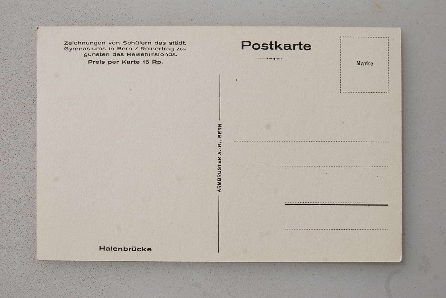 Cartoline postali: AK Berns Brücken – Usato da Rüfenacht BE venduto da Toro06 2