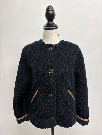 Buissonniere Teddy Jacke blau XS/S Sherling