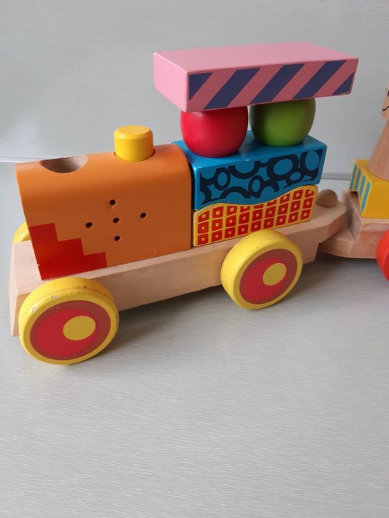 Locorico Holzzug Kreuzung - Kompatibel Mit Brio & Anderen Holzzug-Marken