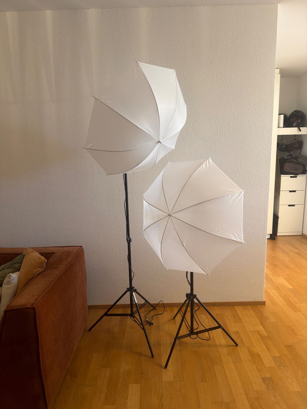 Lampade: 2er Set Fotostudio Licht Studioschirm Lampenstativ Softbox – Usato da Bern venduto da mura_shop 1