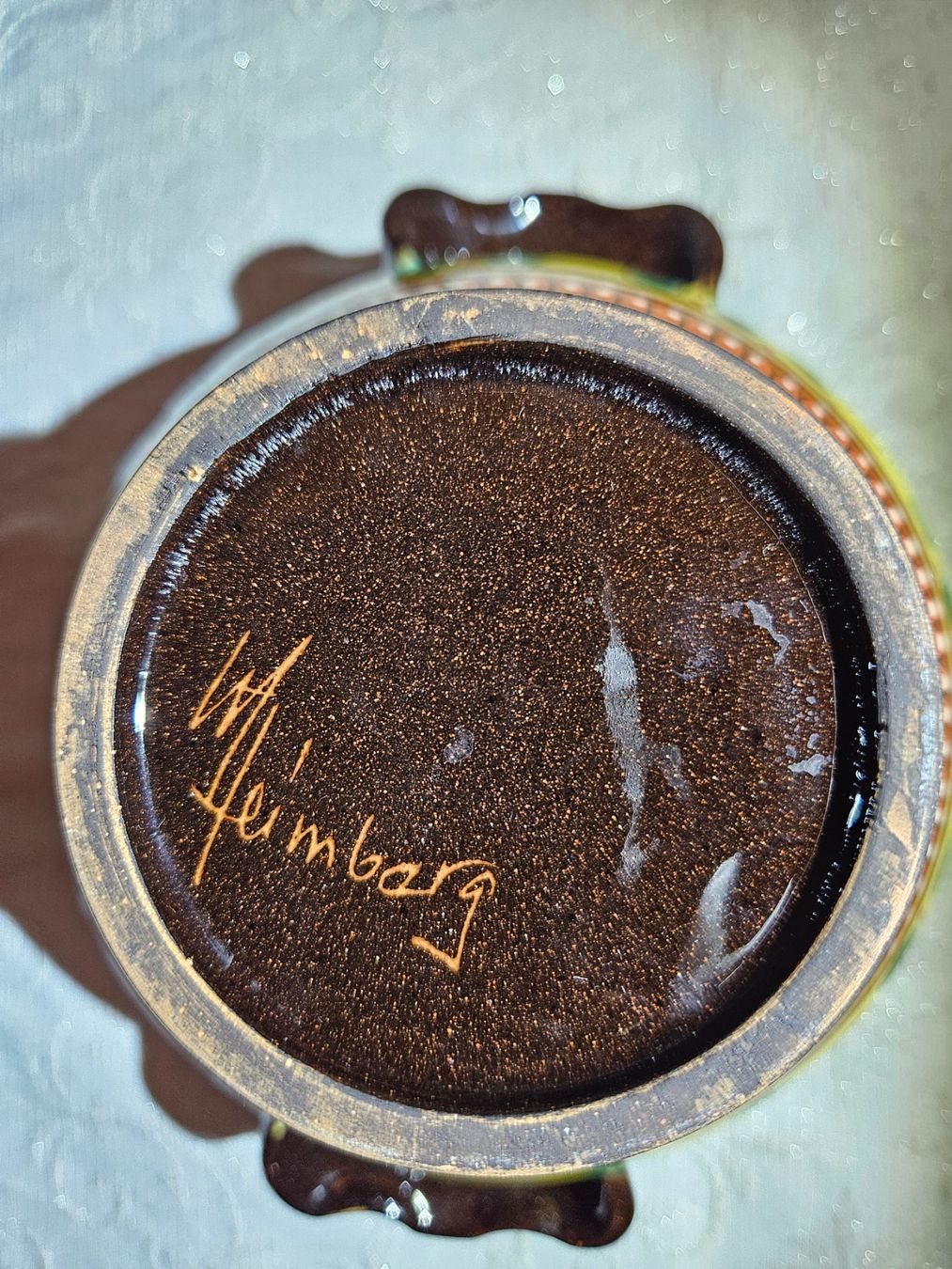 Ciotole: Heimberg - CH Tradition - Keramikdose mit Deckel, Handbemalt – Usato da Wittenbach venduto da anzo4 3