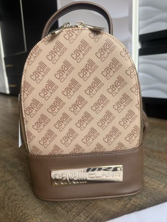 Cavalli Class Rucksack braun mit Logo NEU