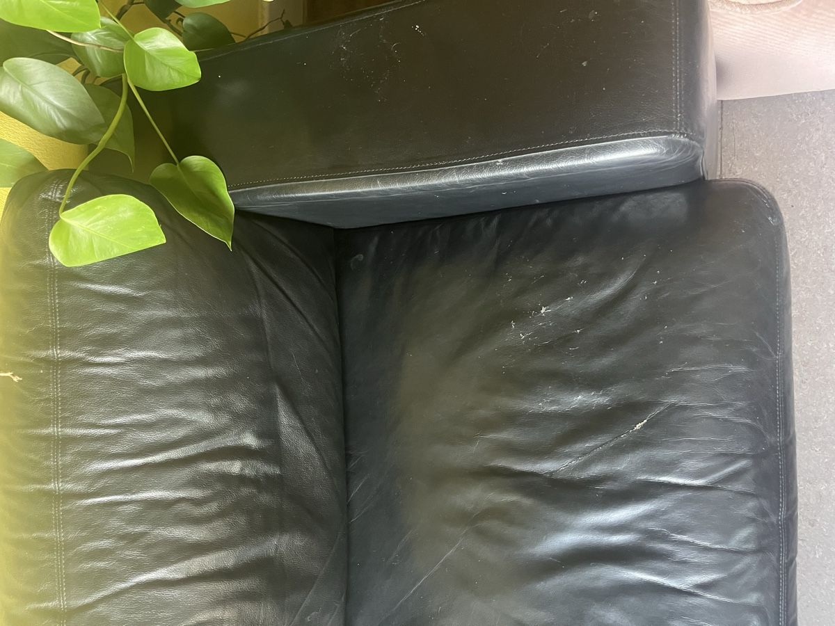 Sofas: schwarzes Ledersofa – D'occasion à Zürich par fiiiona 2