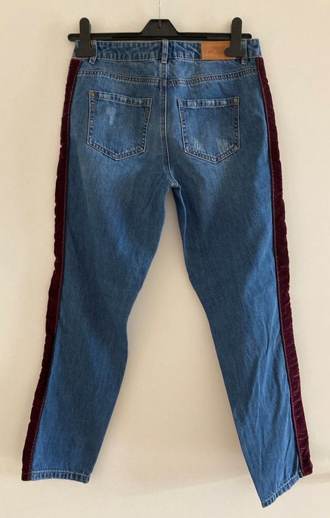 ONLY Jeans mit seitlichen "Samtstreifen" - wie neu 2