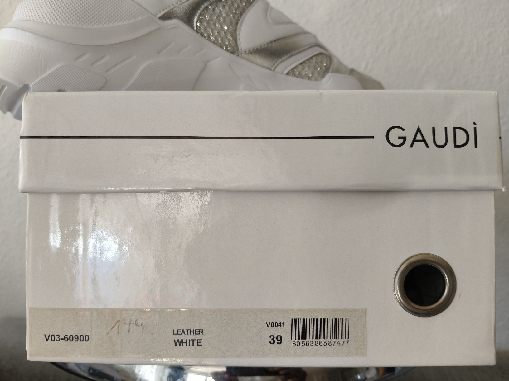 Scarpe da donna: Gaudi sneakers white silver mesh size 39 new – Nuovo (secondo la descrizione) da Zürich venduto da sha_vw65 8
