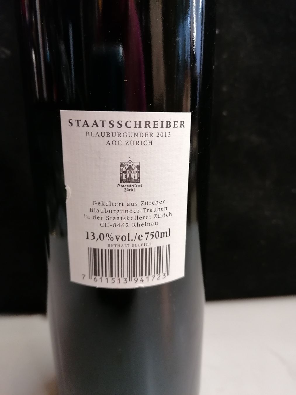 Vino: STAATSSCHREIBER BLAUBURGUNDER 2013 – Nuovo (secondo la descrizione) da Genève venduto da Leboucheoreilles 5