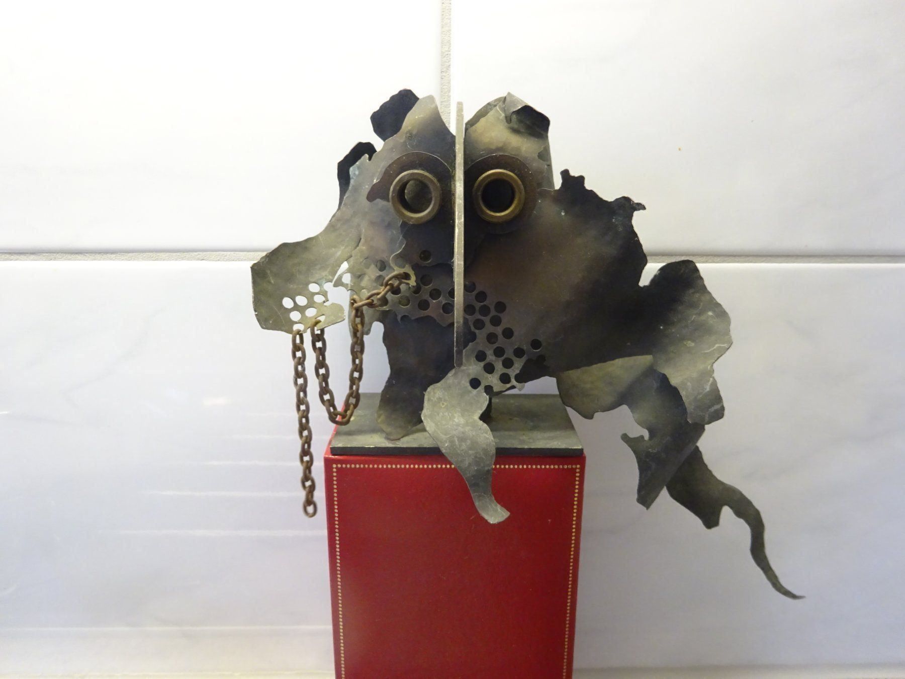 Skulpturen & Statuen: Eisenplastik Vogel Krähe / S. Widmer – Gebraucht aus Esslingen von eintagammeer 5