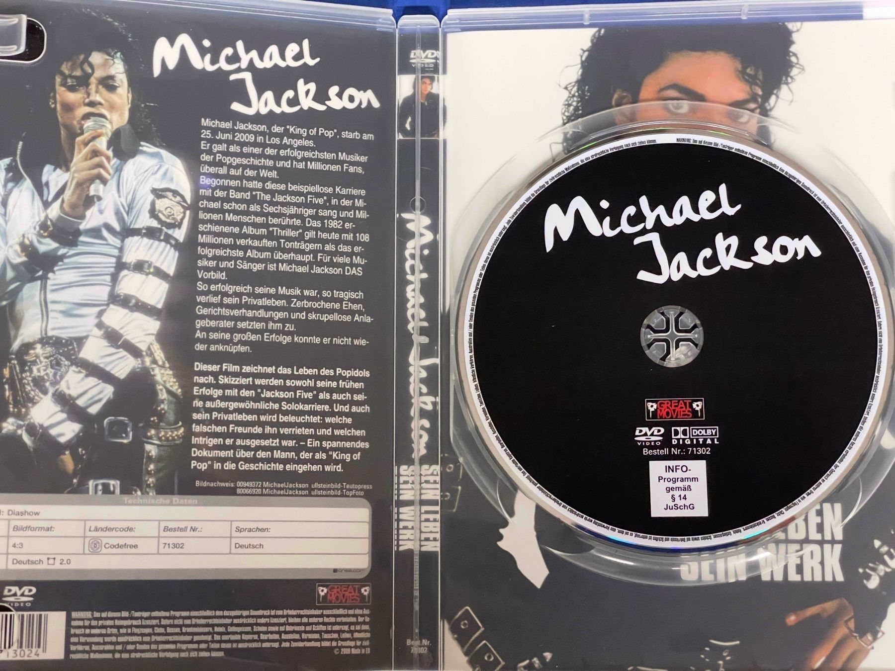 Alle DVDs: Michael Jackson: Sein Leben – Sein Werk mit ARCHIV Material – Gebraucht aus Muri b. Bern von AdidasCollector 2