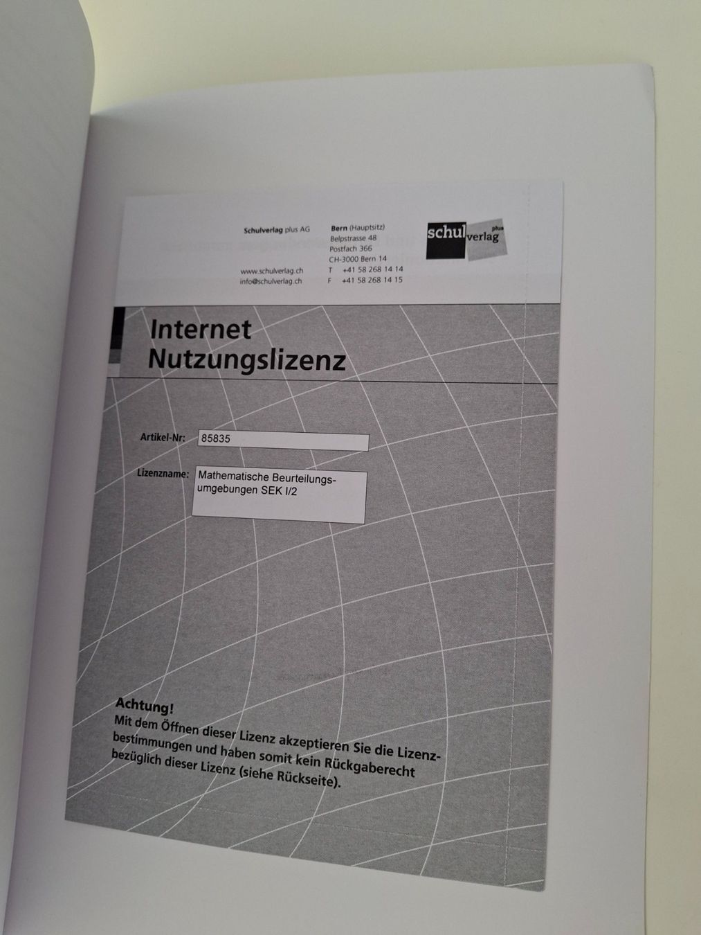Libri: Mathematische Beurteilungsumgebungen Sek I / 2 MB – Usato da Walterswil SO venduto da mel_5b2h 5