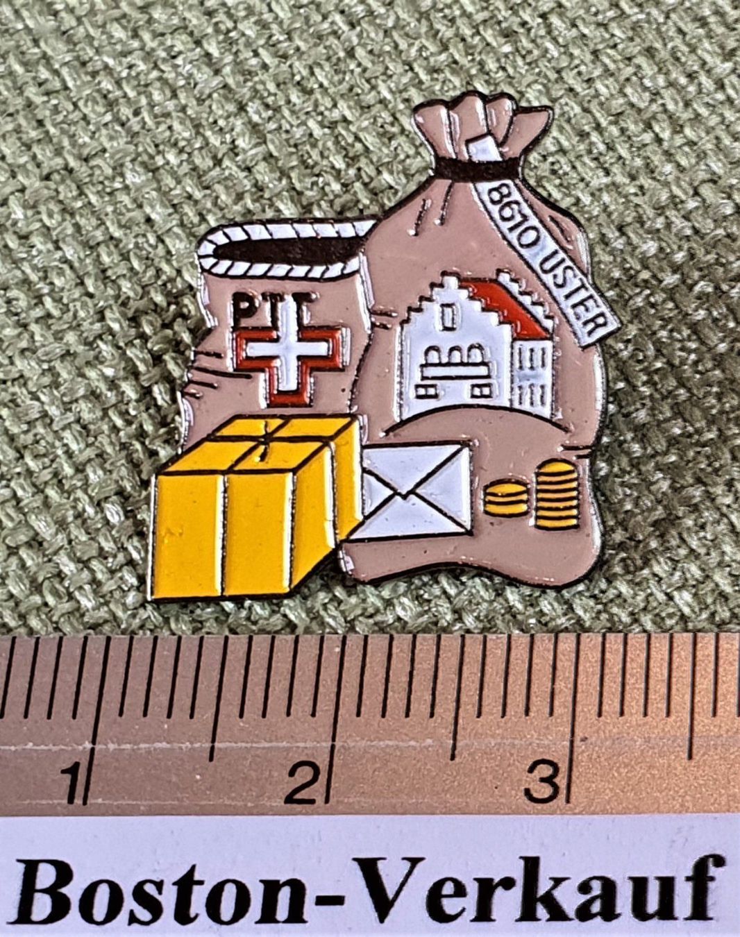 Plaketten & Abzeichen: C338 - Pin PTT Post 8610 Uster Schweiz  Nr. 311 – Gebraucht aus Reinach BL von Boston-Verkauf 1