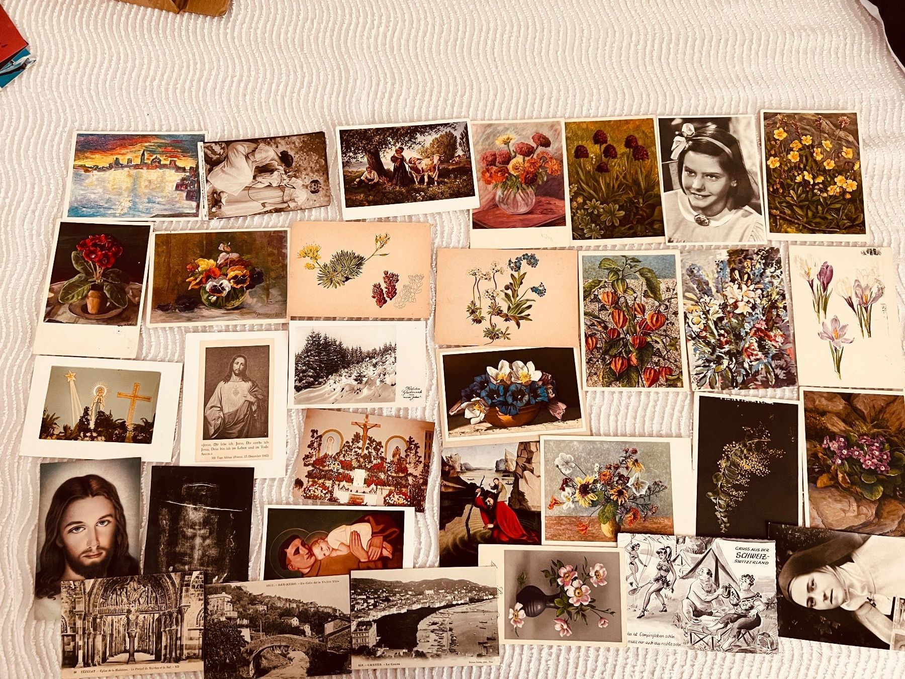 Cartes postales: ca 280 Ansichtskarten Kitsch und Chrüsimüsi – D'occasion à Hinwil par Sidi4 4