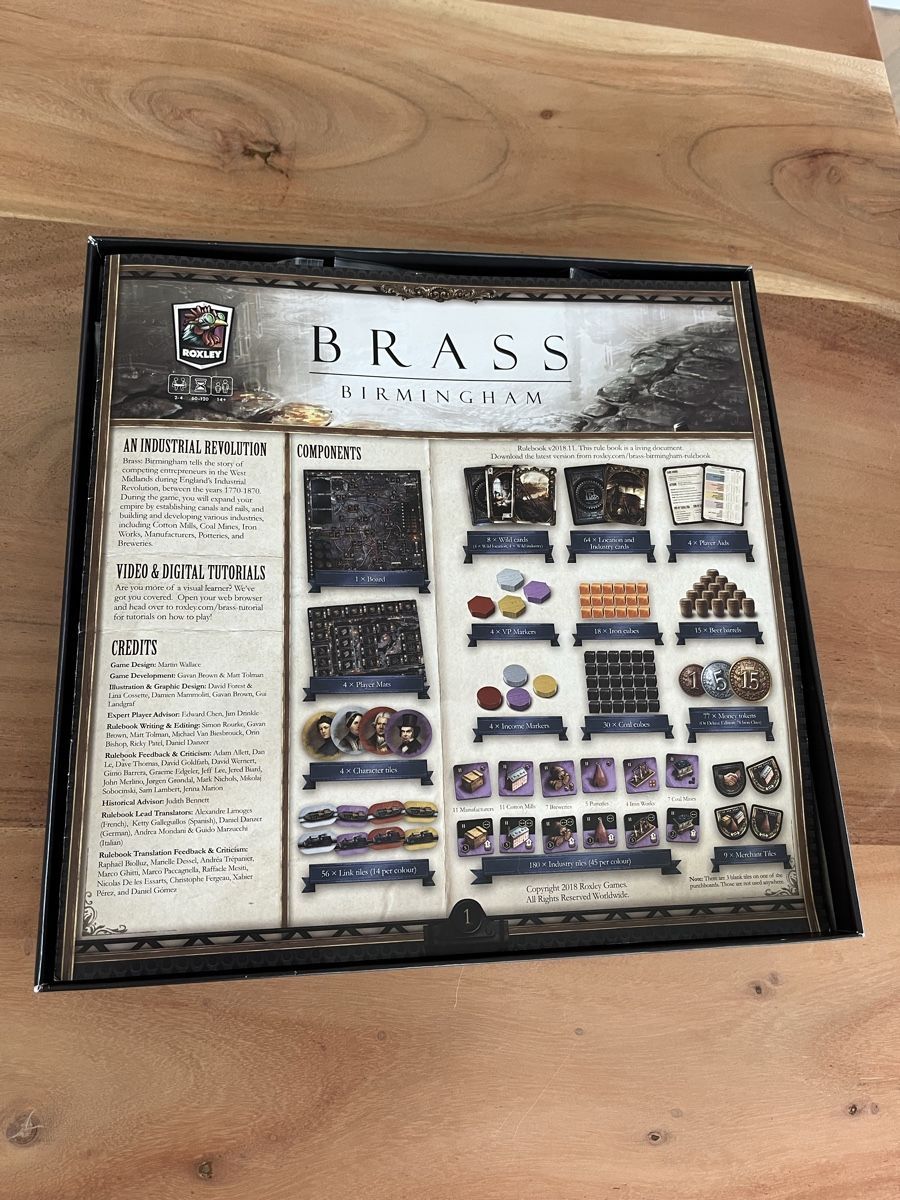 Giochi: Brass Birmingham (EN) – Nuovo (secondo la descrizione) da Düdingen venduto da Crunchy_Dwarf 2