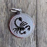 Scorpio Zodiac Pendant Anhänger Silver Silber 800