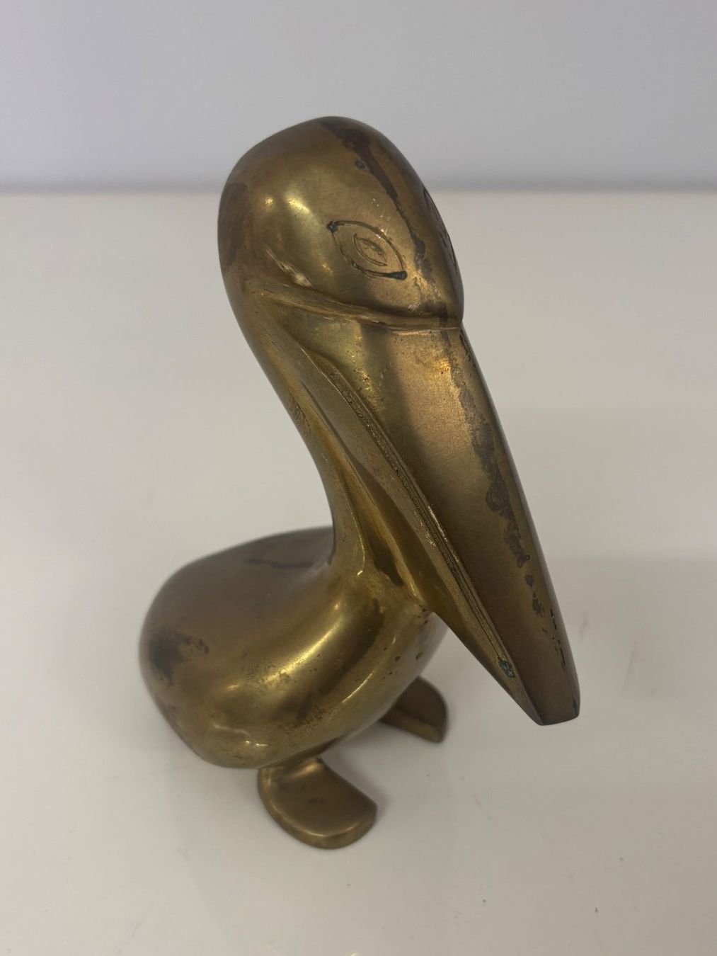 Statuette: Messing Pelikanfigur – Usato da Wettingen venduto da Wendemarket