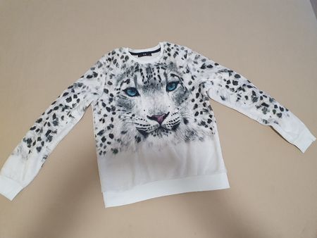 Pullover C&A mit Schneeleoparden Motiv Grösse 158