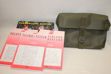 Schweizer Armee Karten Tasche