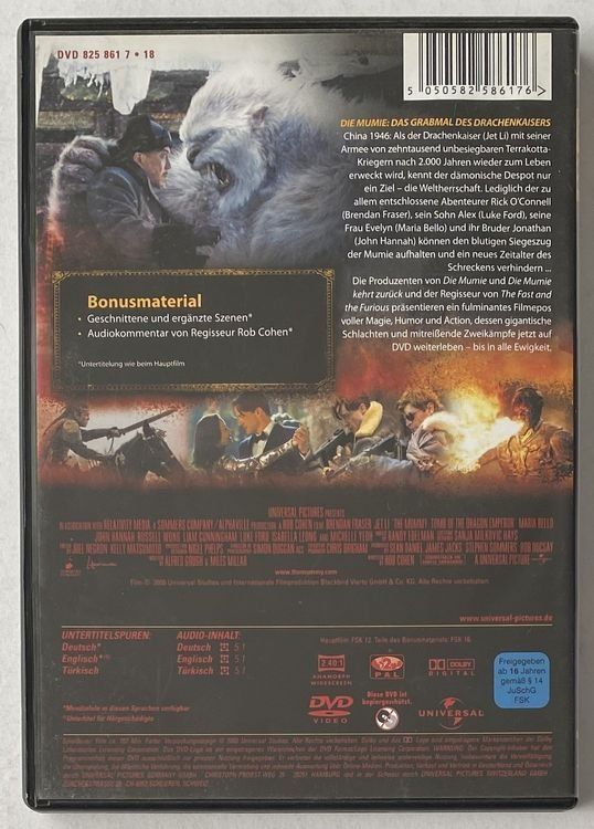 Tutti i DVDs: Die Mumie, Das Grabmal des Drachenkaisers – Usato da Flums venduto da Asquillo 1