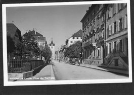 CP× NE Le Locle , Rue du Temple , 1929