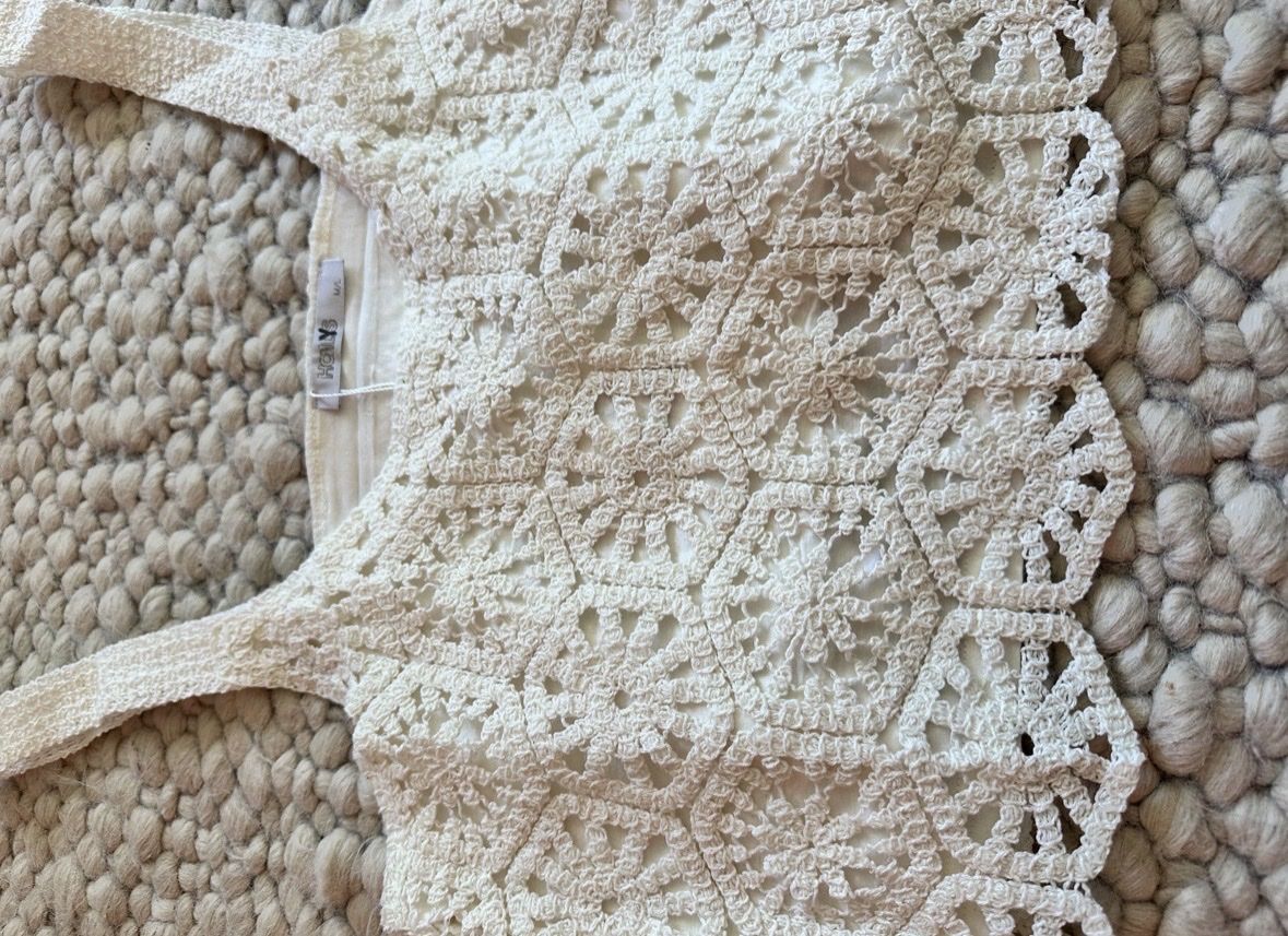 Top: BOHO-TRAUM: HÄKEL-CROP-TOP GR M-L – Nuovo e nell'imballaggio originale da Schaffhausen venduto da rot_yyy7 1