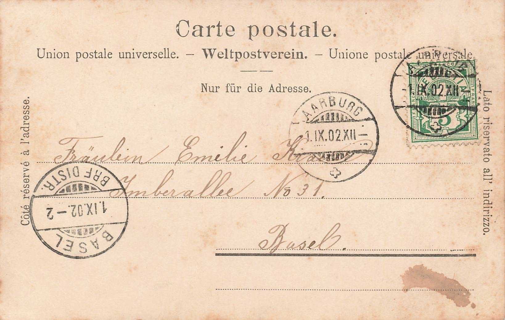 Cartoline postali: Aarau – Usato da Biasca venduto da Blenio71 1