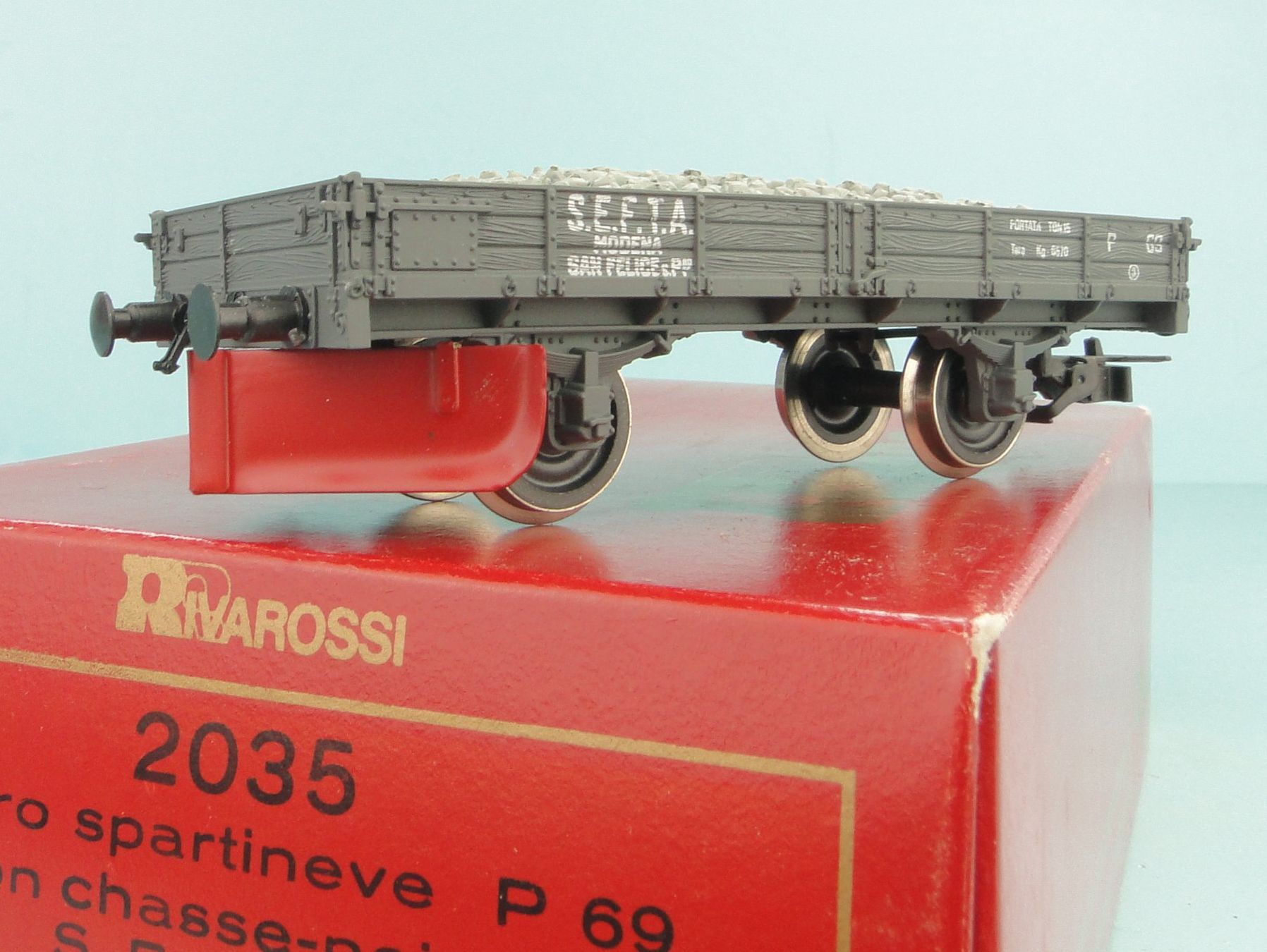 Rivarossi Modellini di ferrovie: Rivarossi 2035 Carro Spartineve – Usato da Bülach venduto da cann11 1