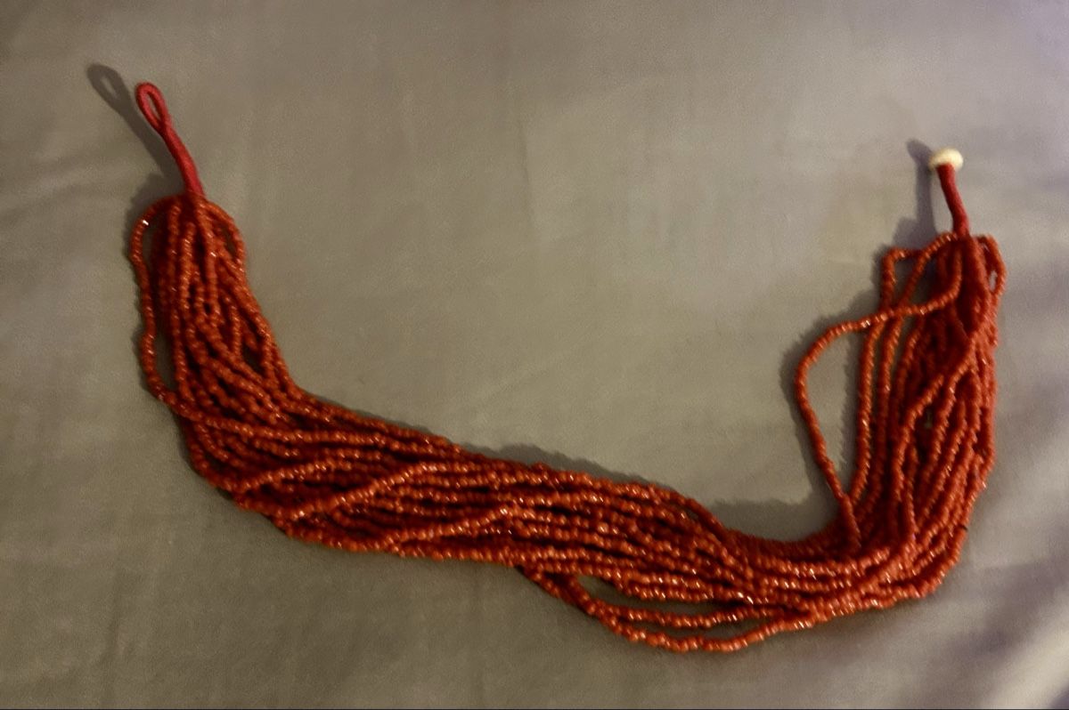 Catenine: Petit Collier ethnique de perles rouges vintage – Usato da Petit-Lancy venduto da Pierre_le_voyageur 3