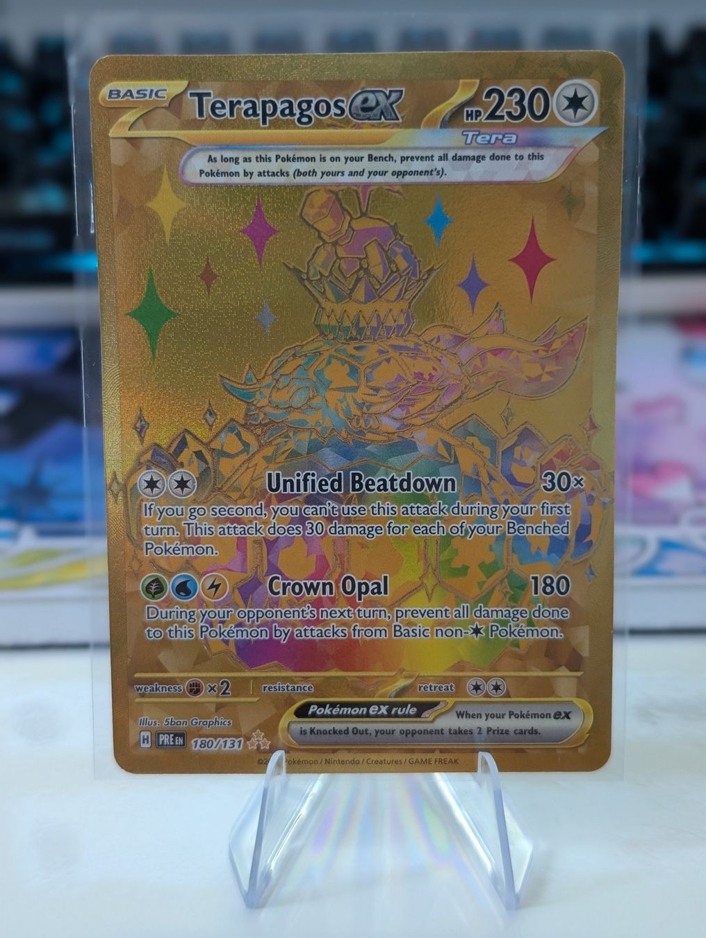 Pokémon Carte collezionabili: Terapagos ex (PRE 180) Prismatic Evolutions EN – Nuovo (secondo la descrizione) da Bern venduto da yve_879k
