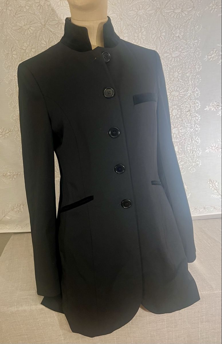 Scapa Giacche: Veste noire SCAPA col Mao doublée bleu élégante – Usato da Genève venduto da DELIRBEADS 8
