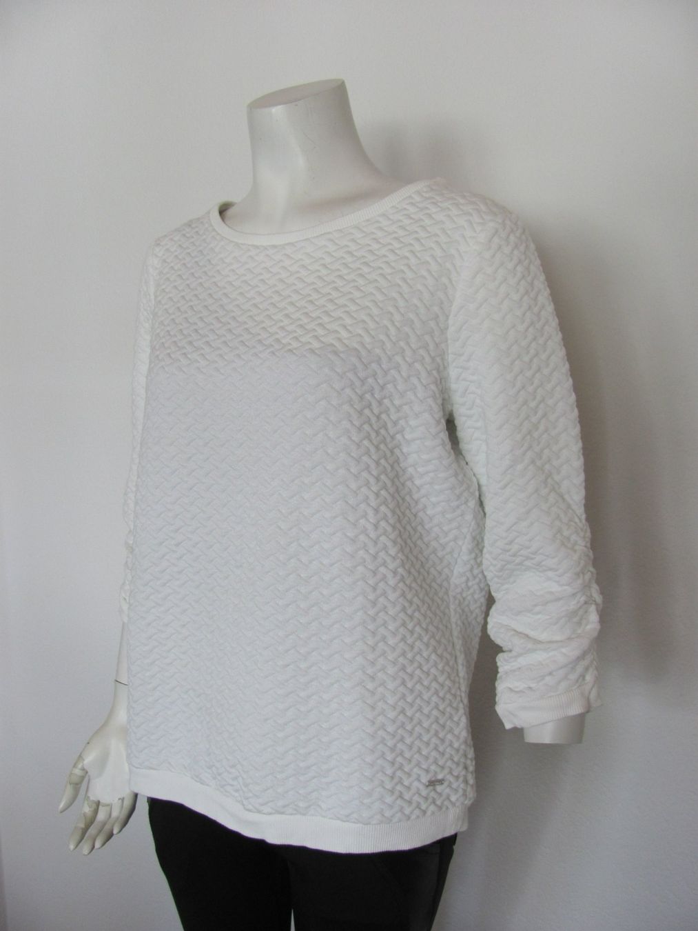 Tom Tailor Maglioni & Felpe: Weisser Pullover Tom Tailor Gr.M geraffte Ärmel – Usato da Gümligen venduto da Fantapanda
