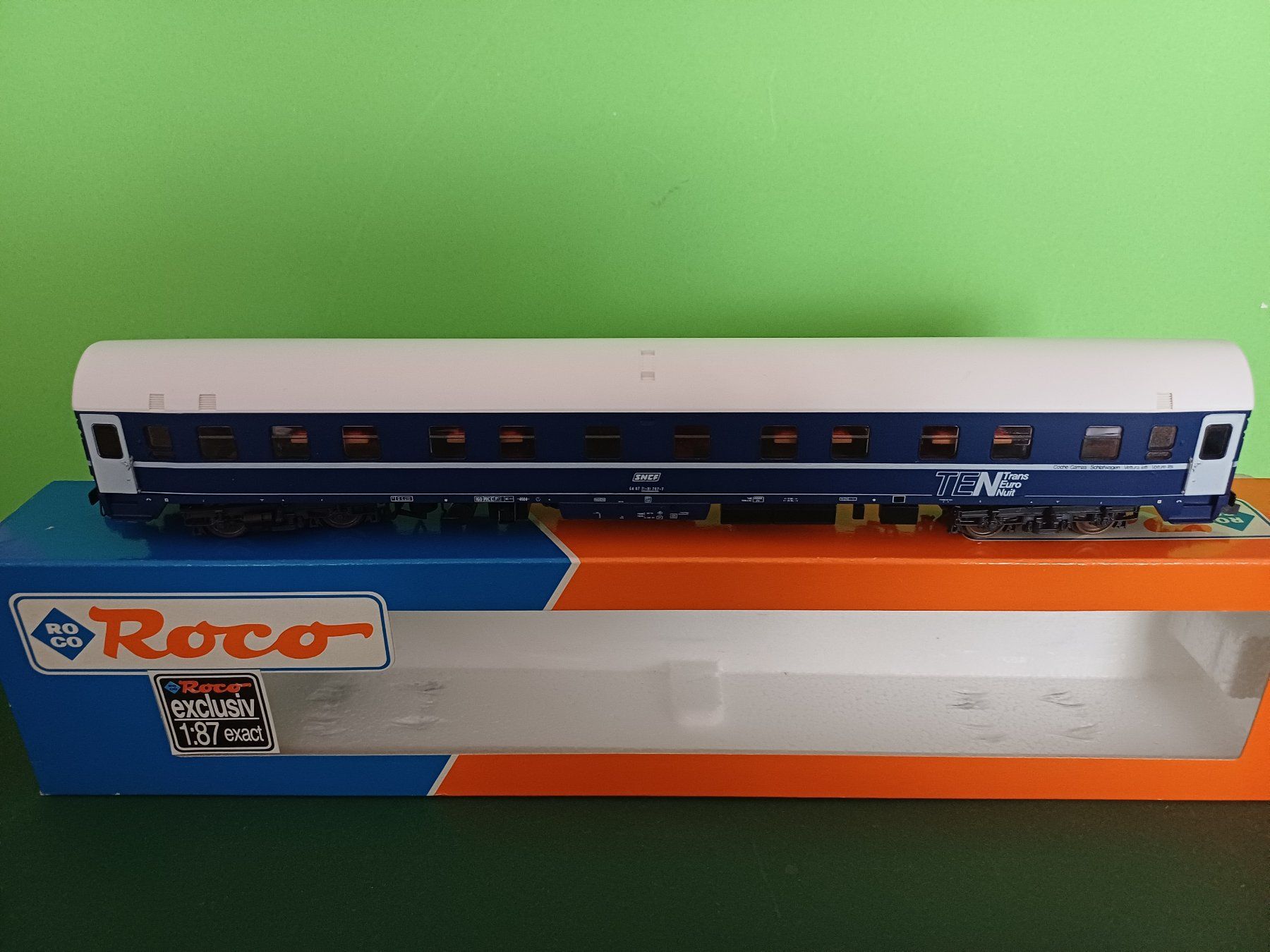 Roco Modellini di ferrovie: Roco Schlafwagen TEN der SNCF – Usato da Bassersdorf venduto da darki77