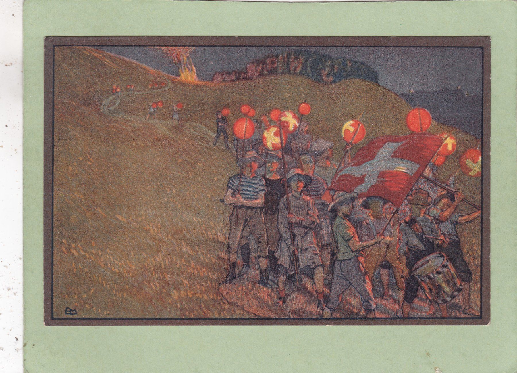 Cartoline postali: Bundesfeier Postkarte (1912) – Usato da Herisau venduto da Lisegrat2008