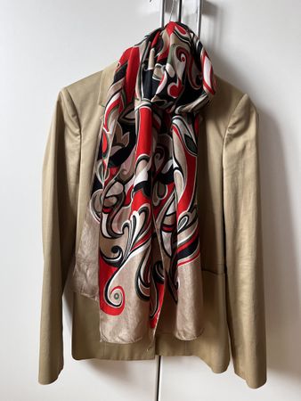 Etro Blazer Damen Beige Gr. 36 mit Schal