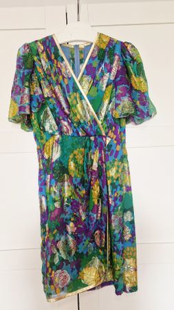 Robe vintage multicolore – pièce unique